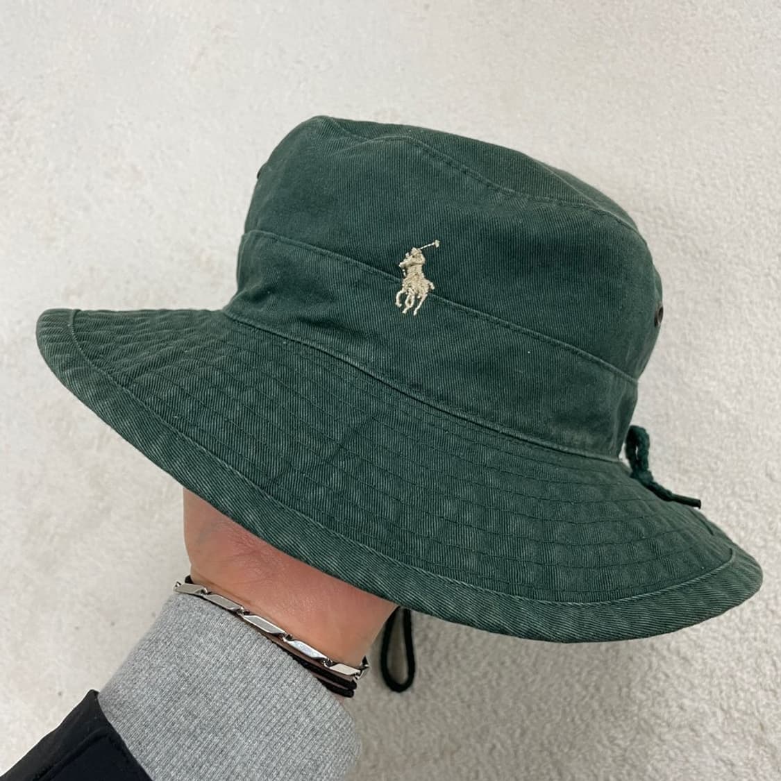 폴로 90'S USA 버킷햇 모자 카키그린 상품이미지2