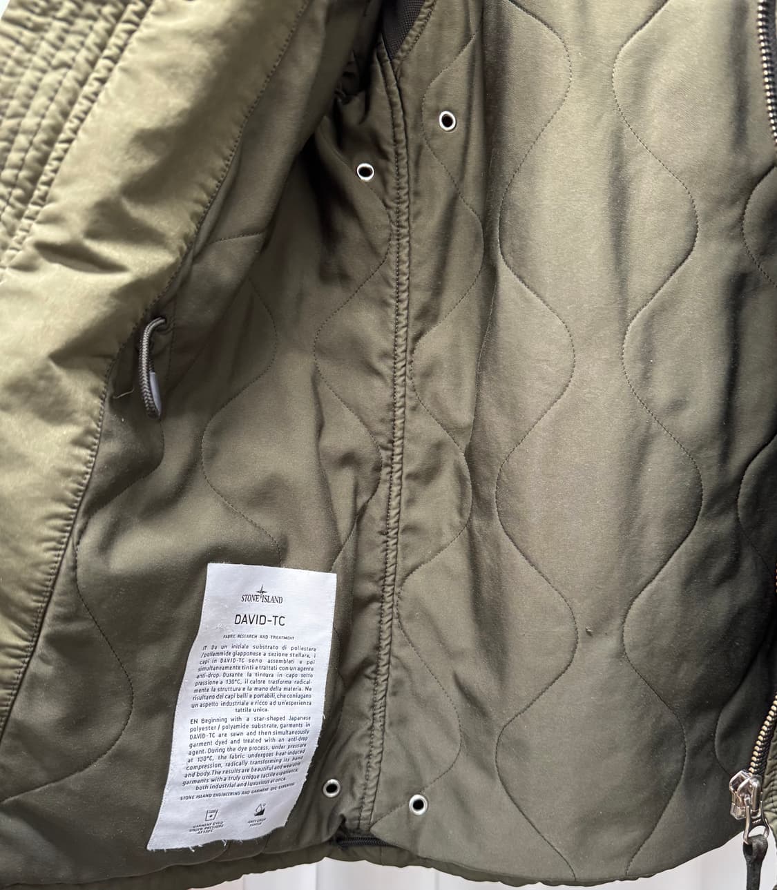 스톤아일랜드 DAVID TC 필드자켓 올리브/S 상품이미지6
