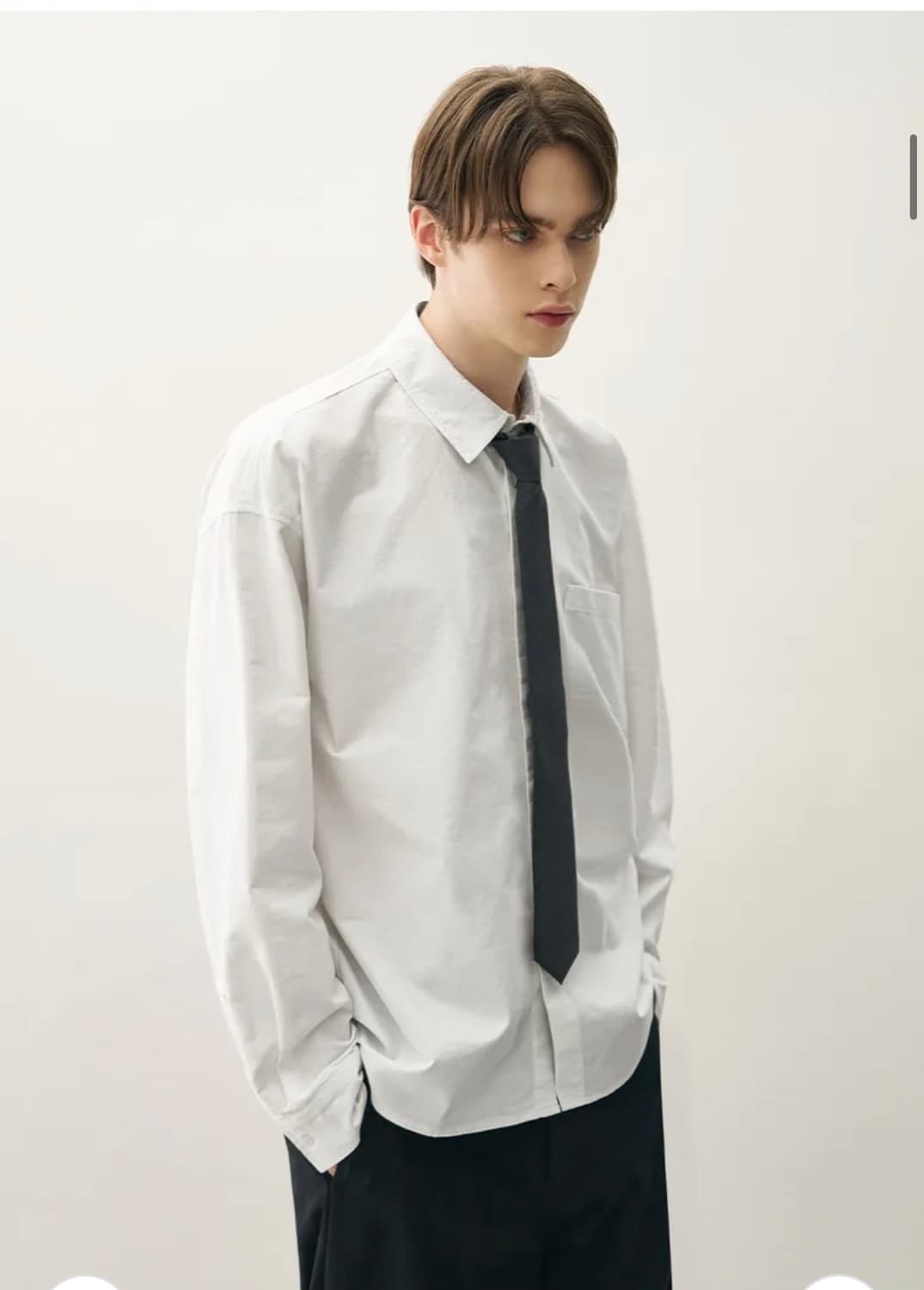 (M) 패션플래닛X드로우핏 워시드 크롭 옥스퍼드 셔츠 판매 상품이미지6