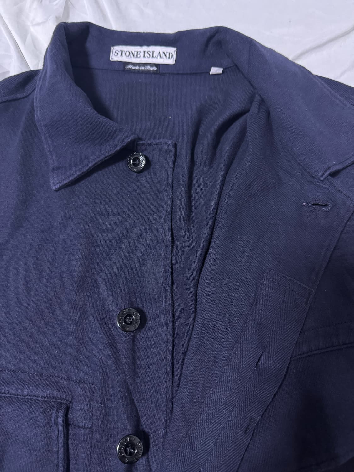 90s 스톤 아일랜드 그린엣지 와펜 트윈 포켓 오버 셔츠 자켓 상품이미지4