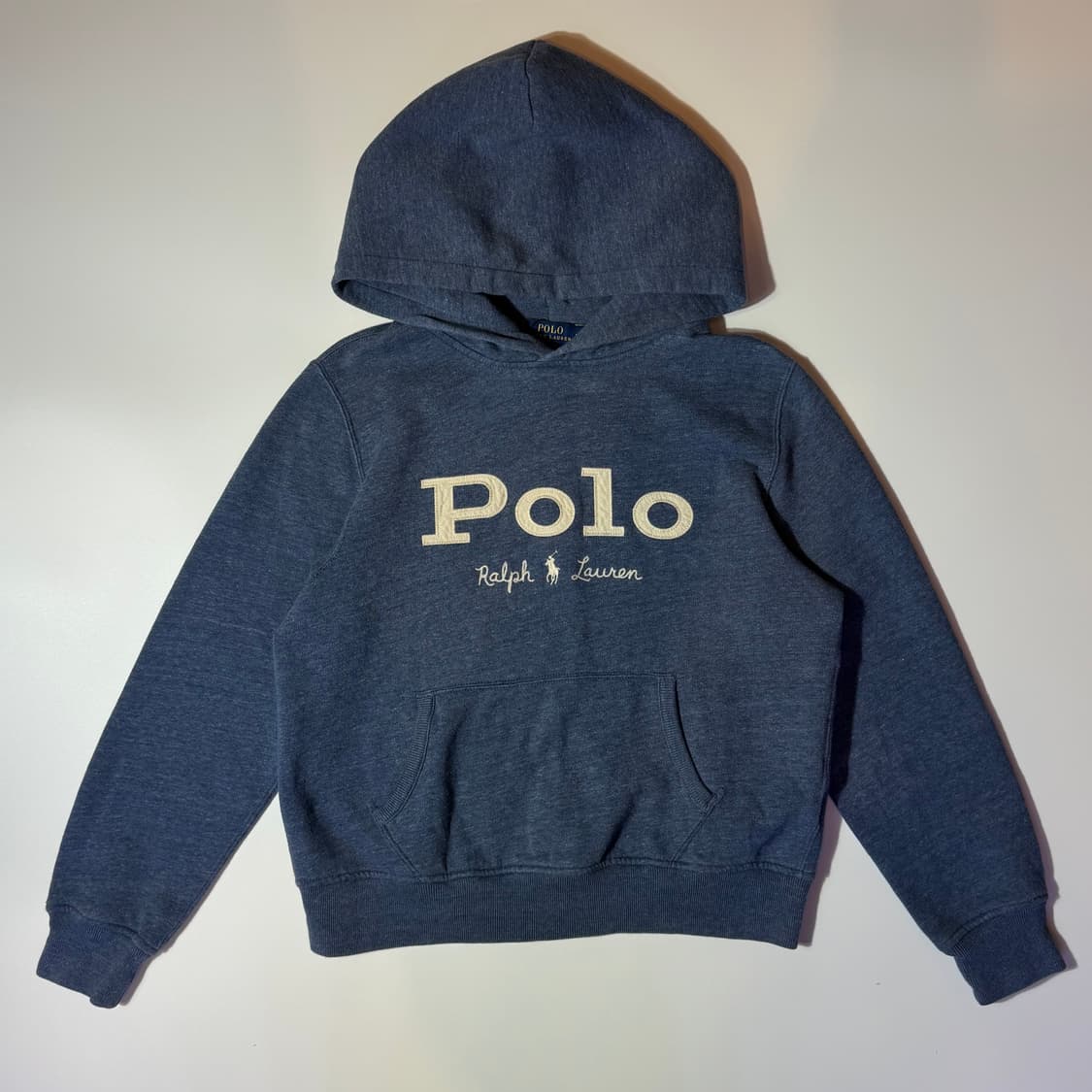 폴로 랄프로렌 헤더블루 로고 후드  상품이미지1