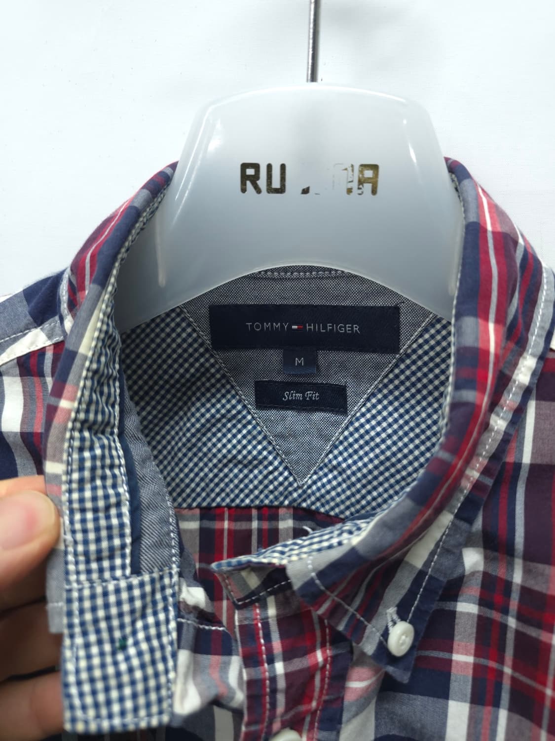 타미힐피거 남성 포켓&엘보 패치 체크 셔츠(95) 상품이미지5