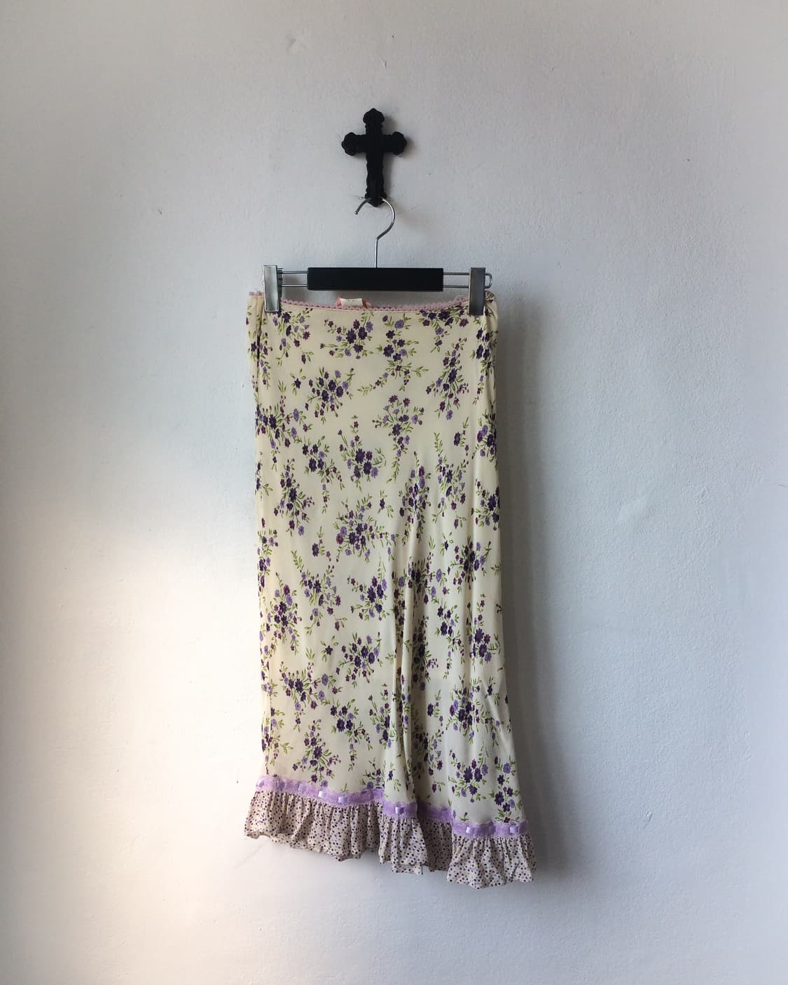 Flower pattern midi skirt 상품이미지1