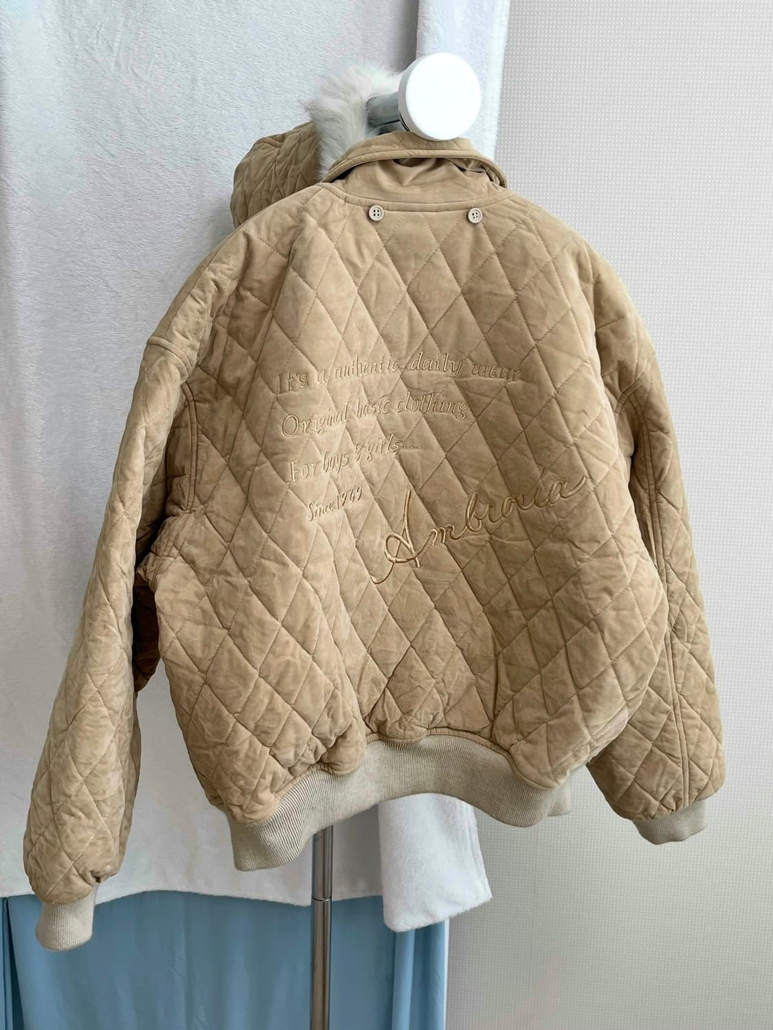 빈티지 블루종 퀼팅 점퍼 상품이미지8