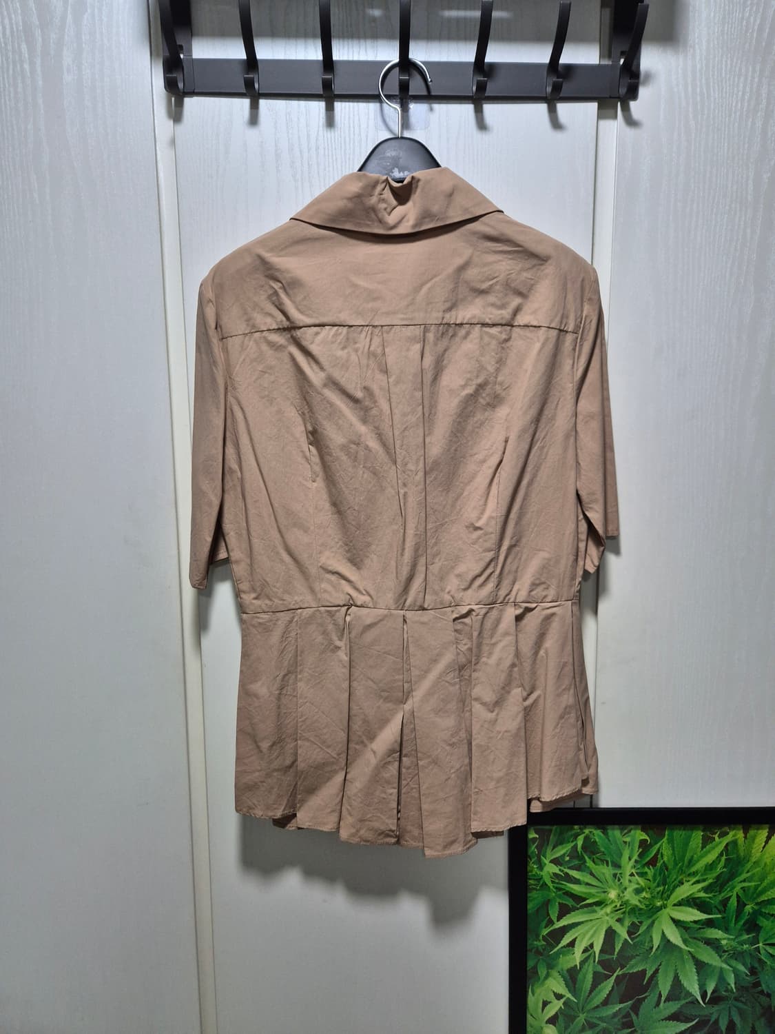 (세일)(새상품)마리끌레르 브라운 블라우스 5부 상품이미지10