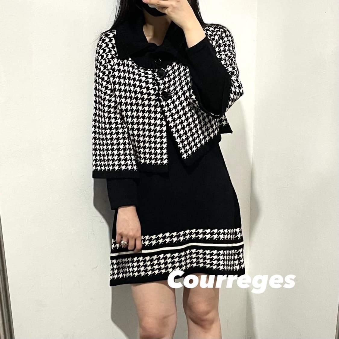 꾸레쥬 니트 셋업 상품이미지1