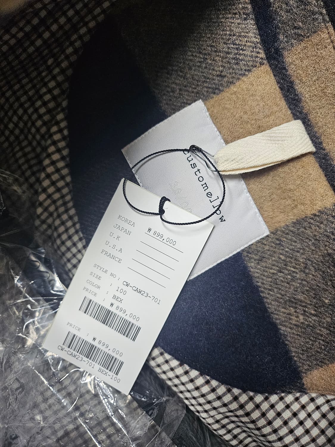 (새상품) 커스텀멜로우 체크 코트 상품이미지9