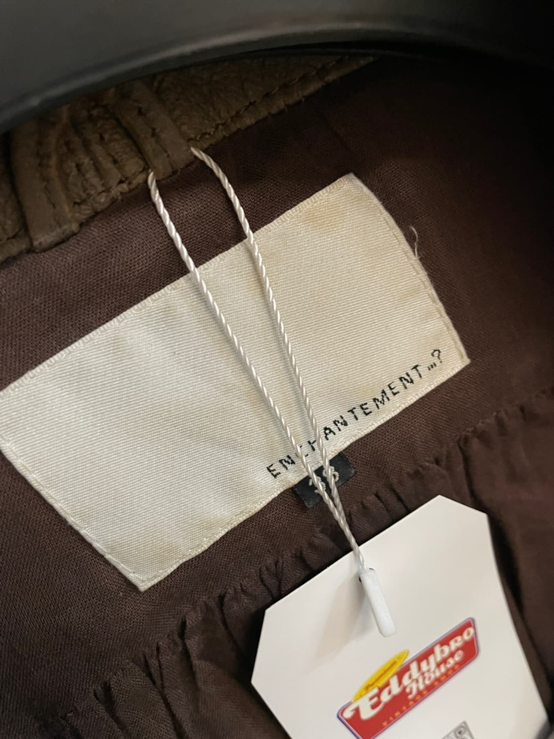 Enchantement High Neck Leather Jacket 상품이미지6