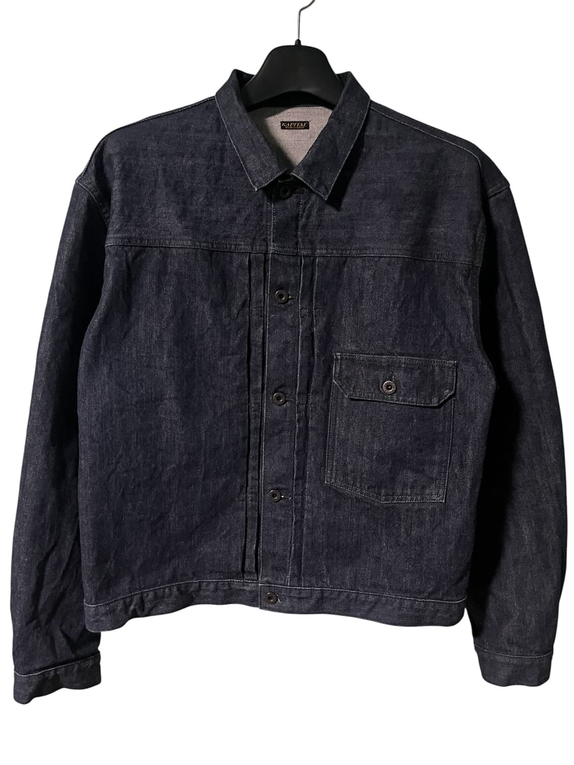 [6] 캐피탈 14oz 데님 트러커 자켓 인디고 (흑사) 상품이미지1