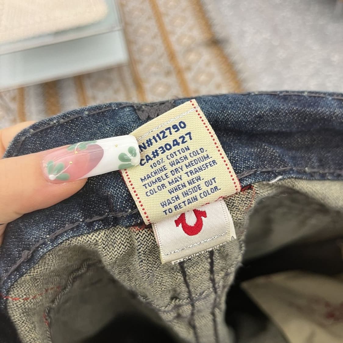 트루릴리전 조이슈퍼티 Y2K 레트로 부츠컷 데님팬츠 32인치 C11047 상품이미지7