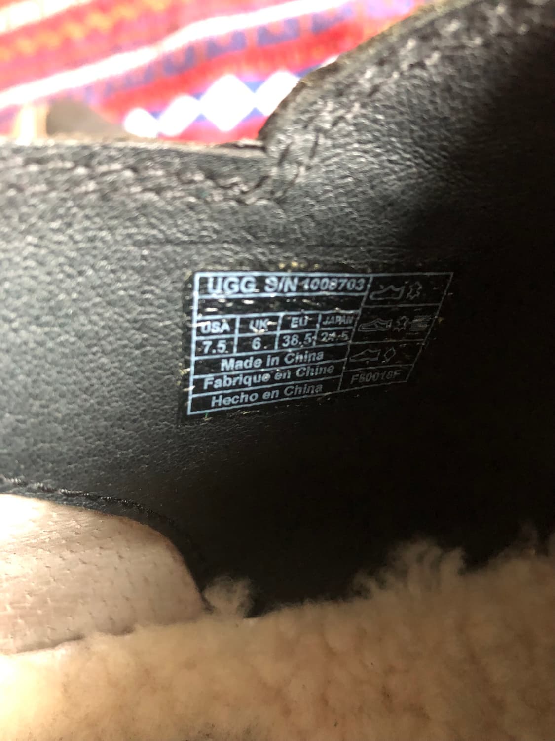 어그 블랙레더 앵클부츠 245 상품이미지6