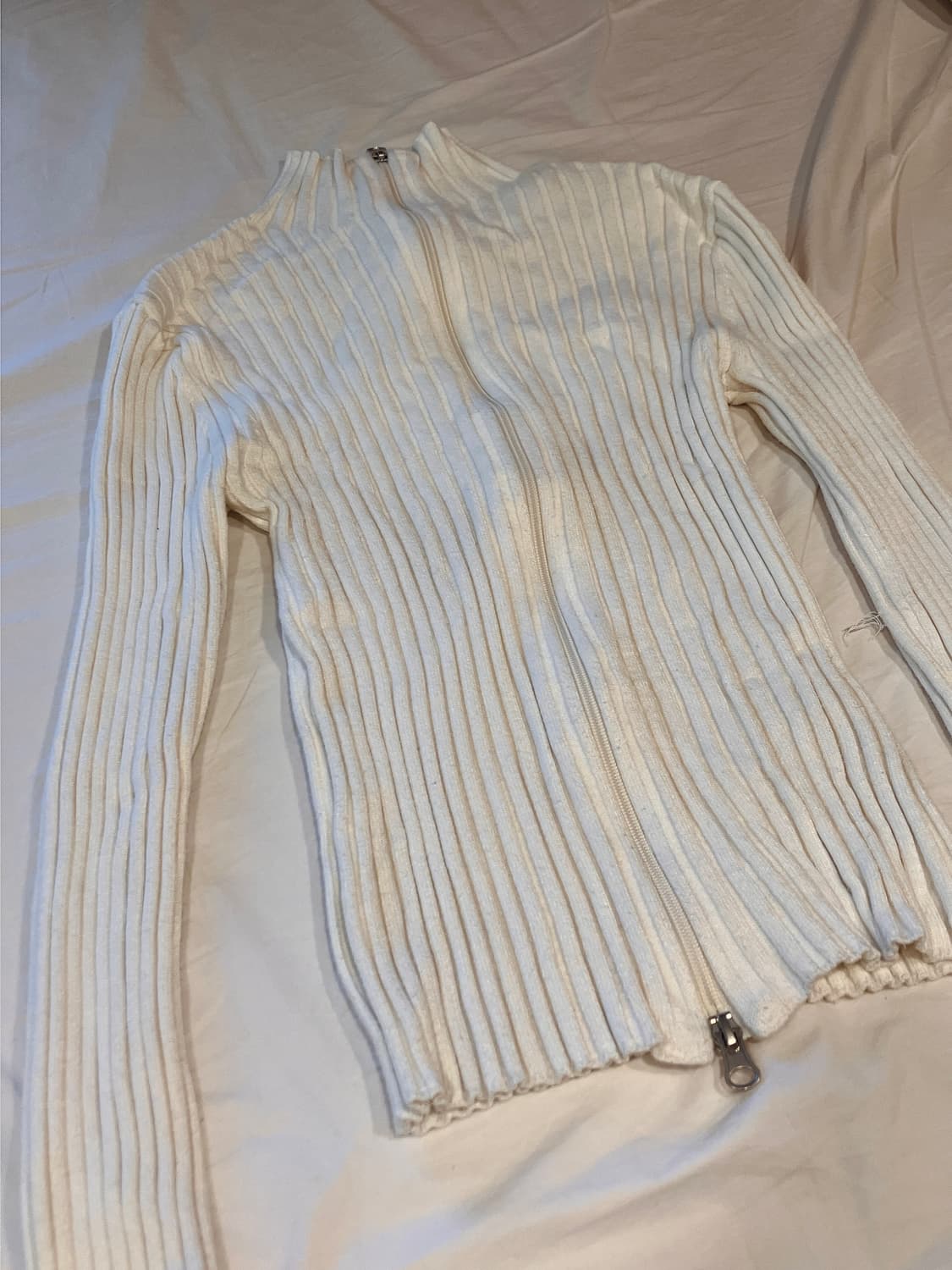 레이브 니트 투웨이 집업 가디건  상품이미지6