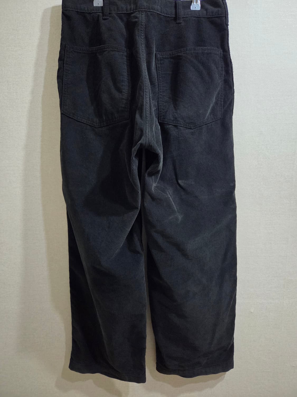 뤡코즈 WIDE CORD WORK PANTS 블랙 상품이미지2