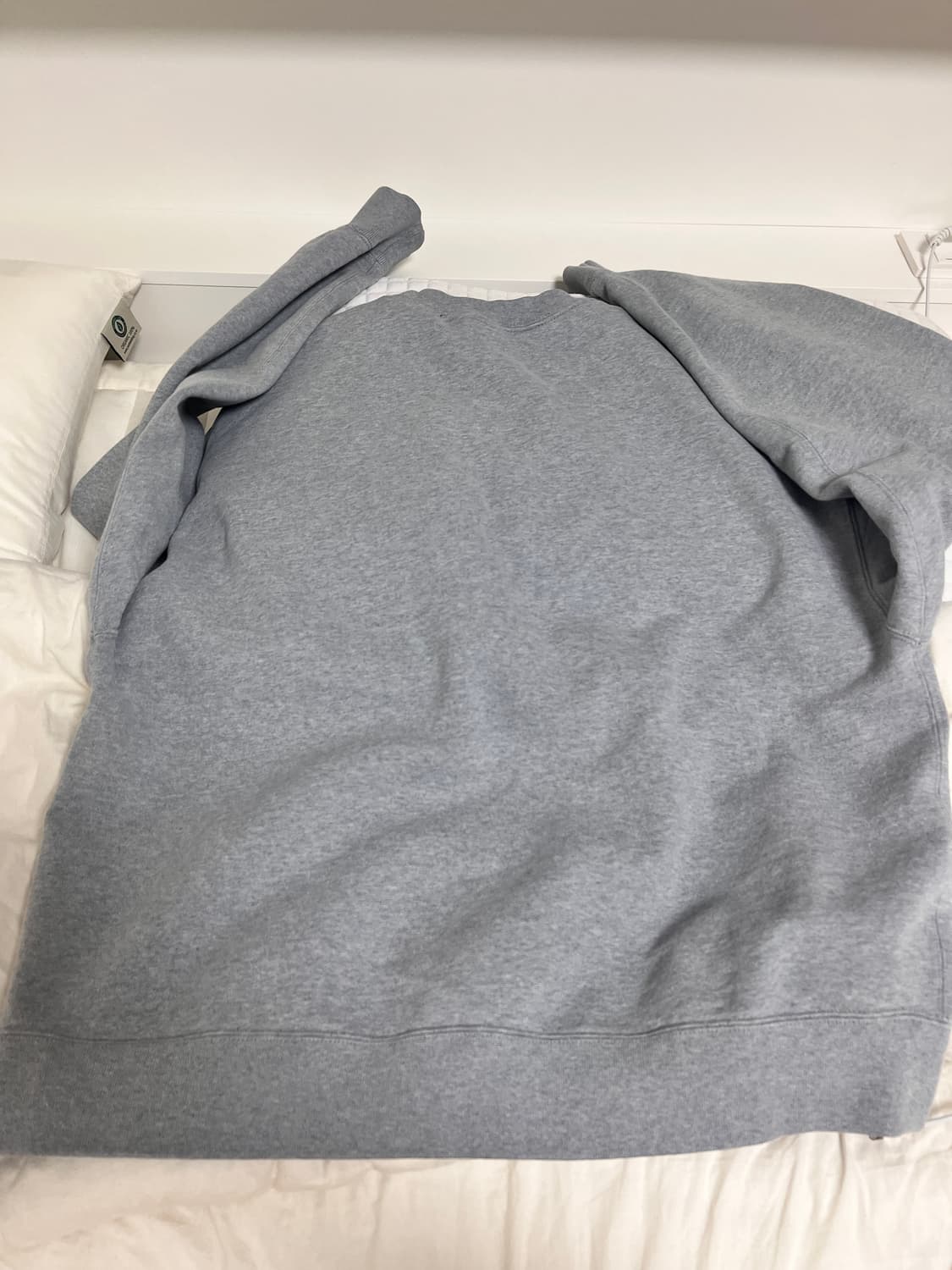 나이키 X 스투시 NRG 플리스 크루넥 다크 그레이 헤더 M사이즈 상품이미지4