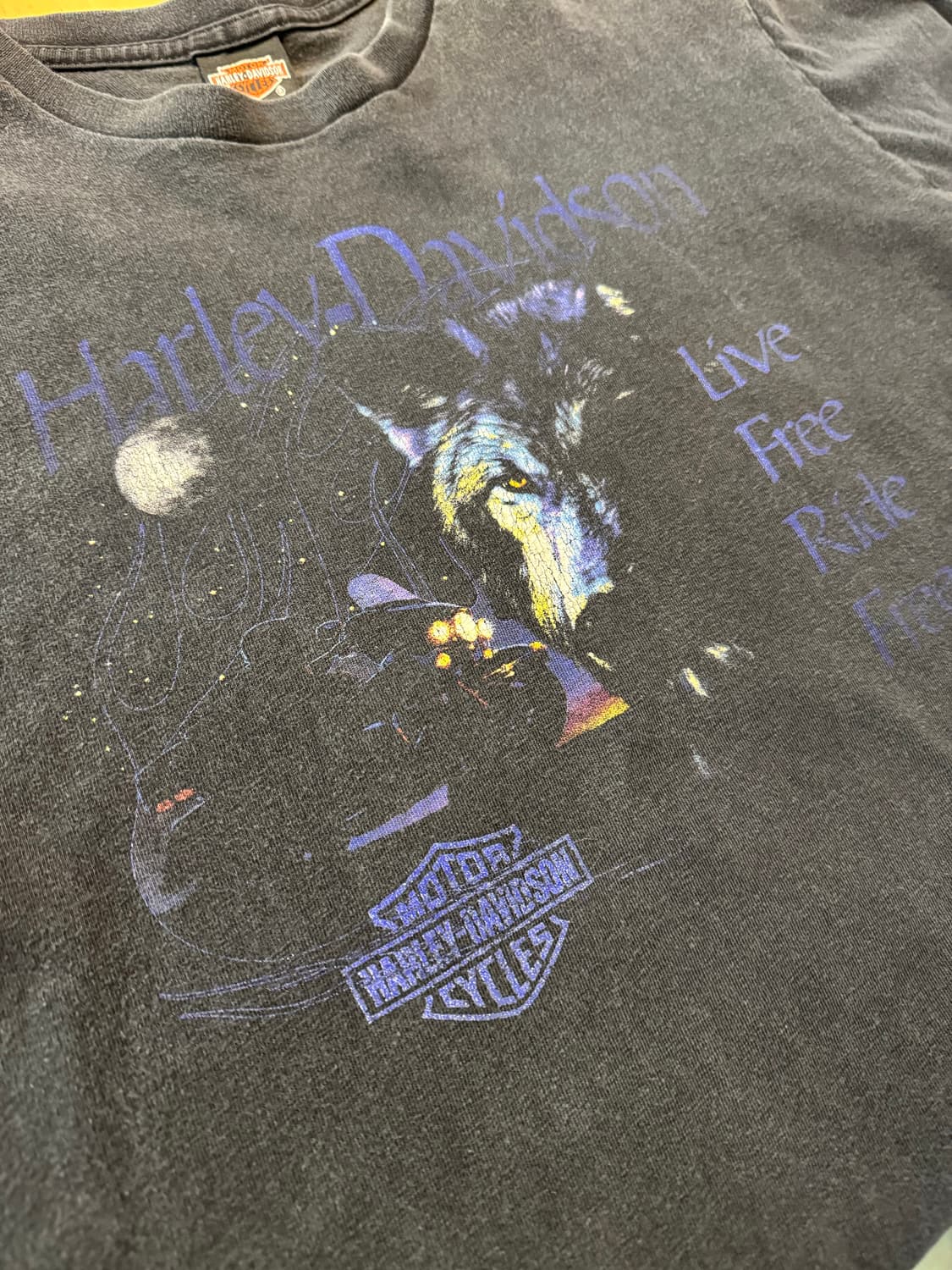 할리데이비슨 라이브 프리 라이드 프리 반팔티 상품이미지8