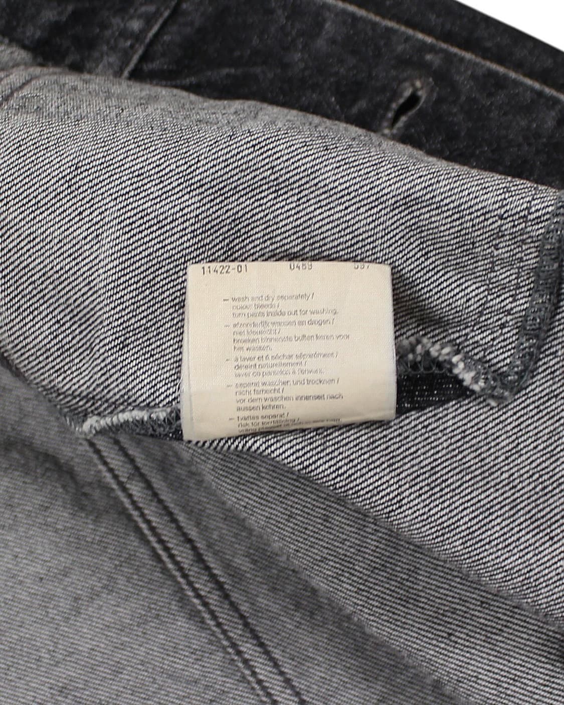 1989 유로 Lee 리 645 블랙 데님 자켓 빈티지 흑청 상품이미지7