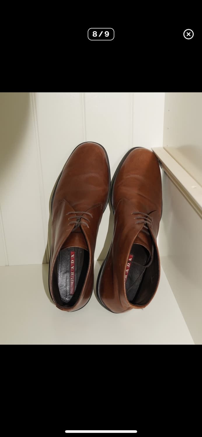 프라다 브라운 레이스업 부츠 280 상품이미지6