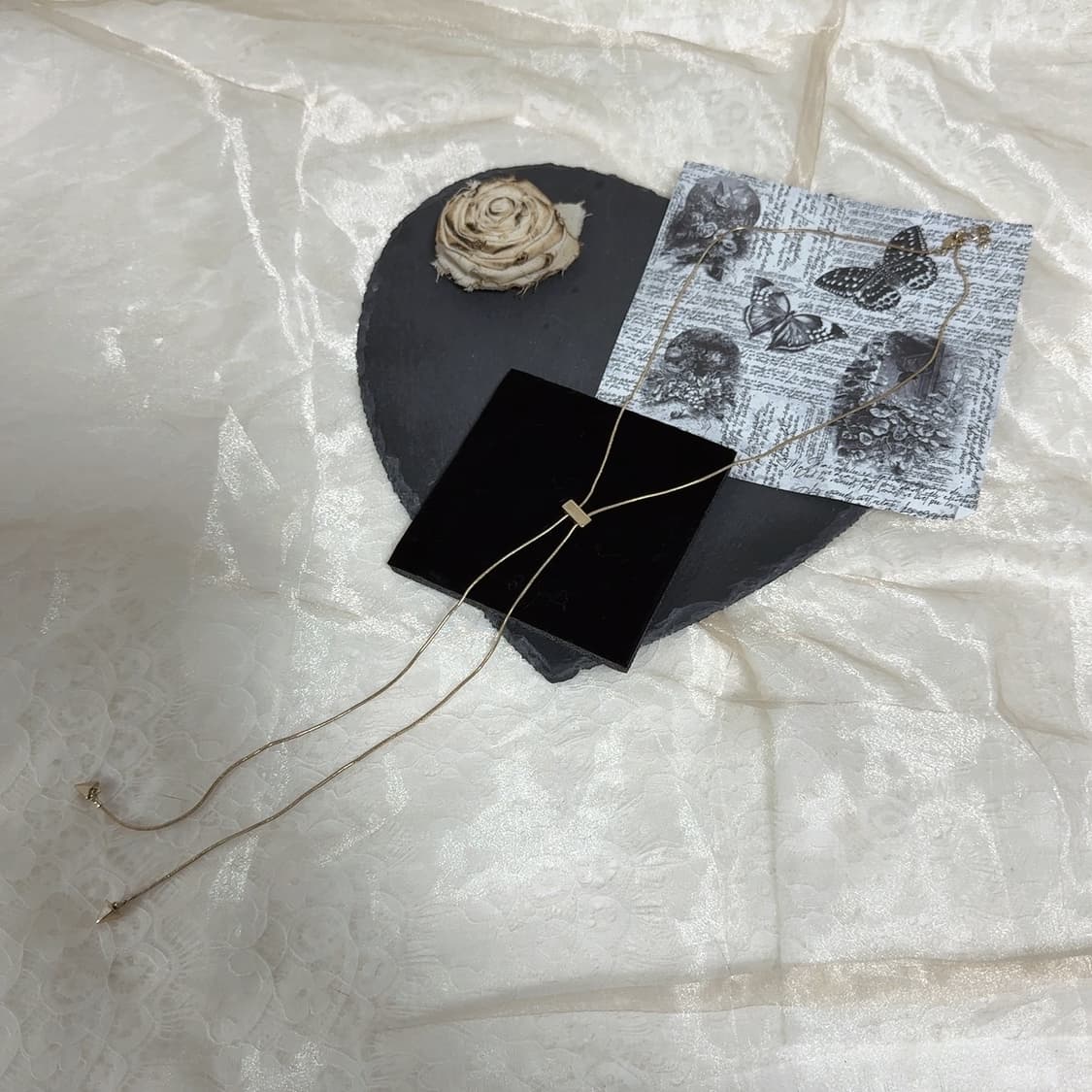 빈티지 스네이크체인 조절 목걸이 상품이미지2