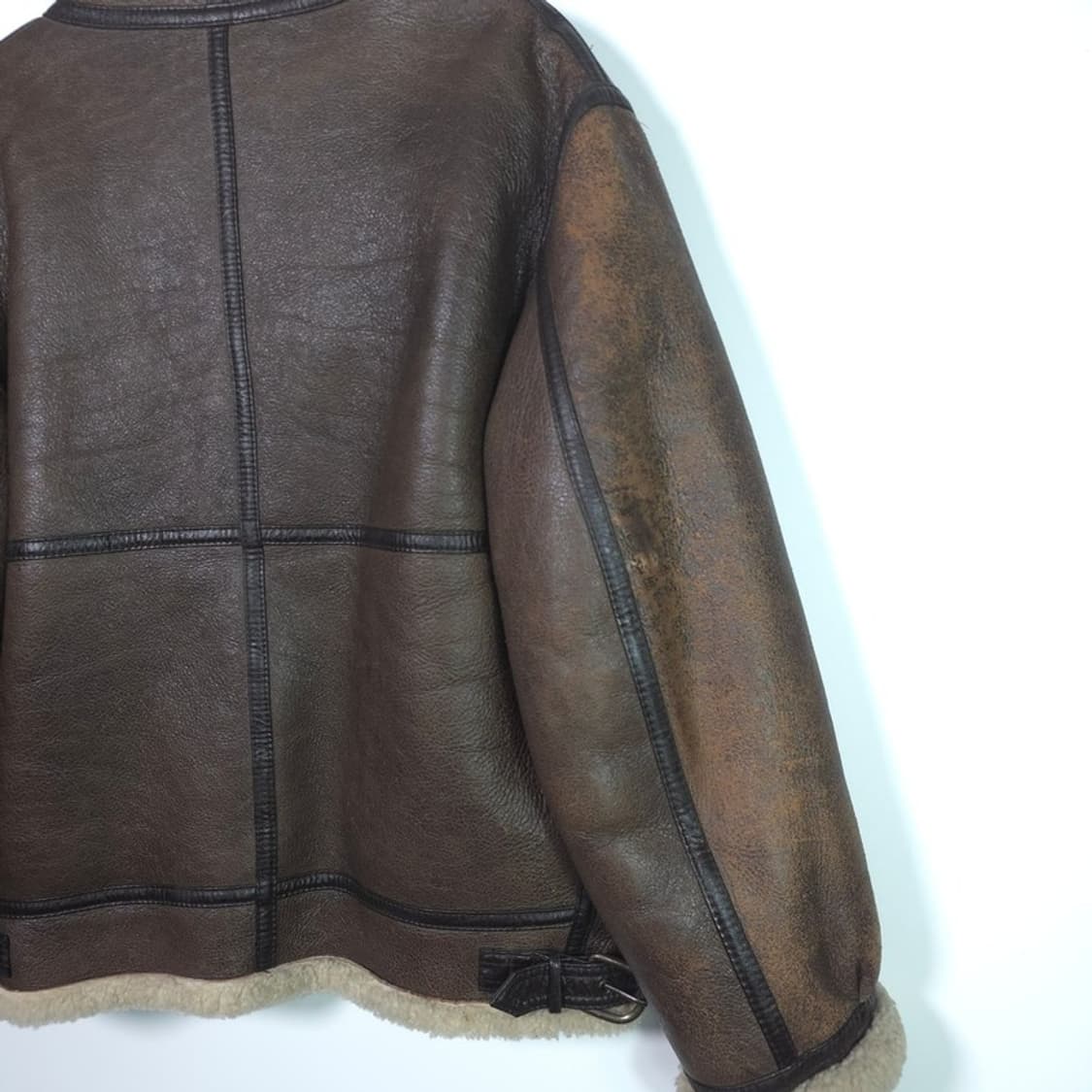 90s Archive 티피코시 오리지널 리얼 양가죽 B-3 무스탕 M 상품이미지5
