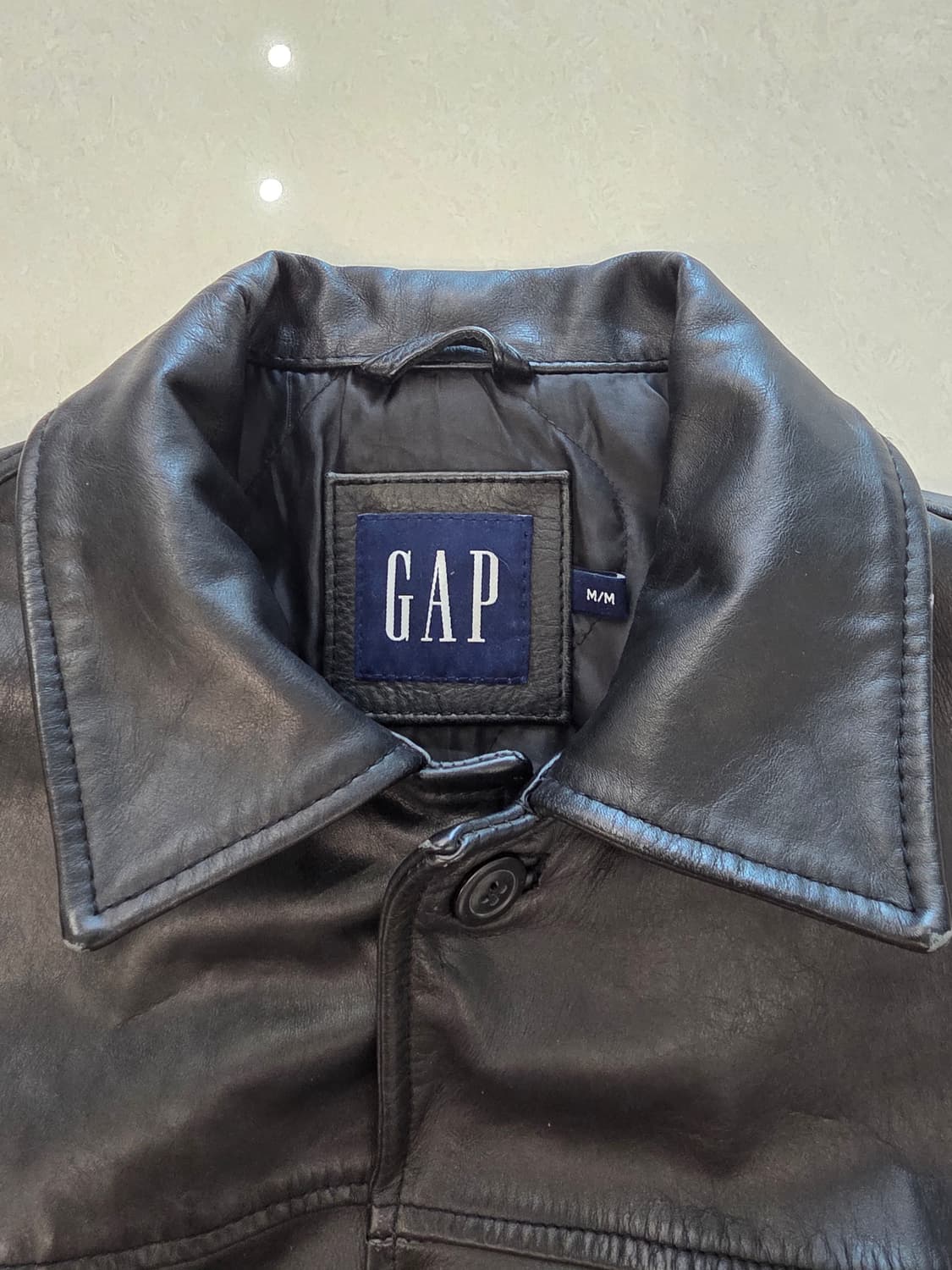 올드 갭 레더 카코트 M 상품이미지3