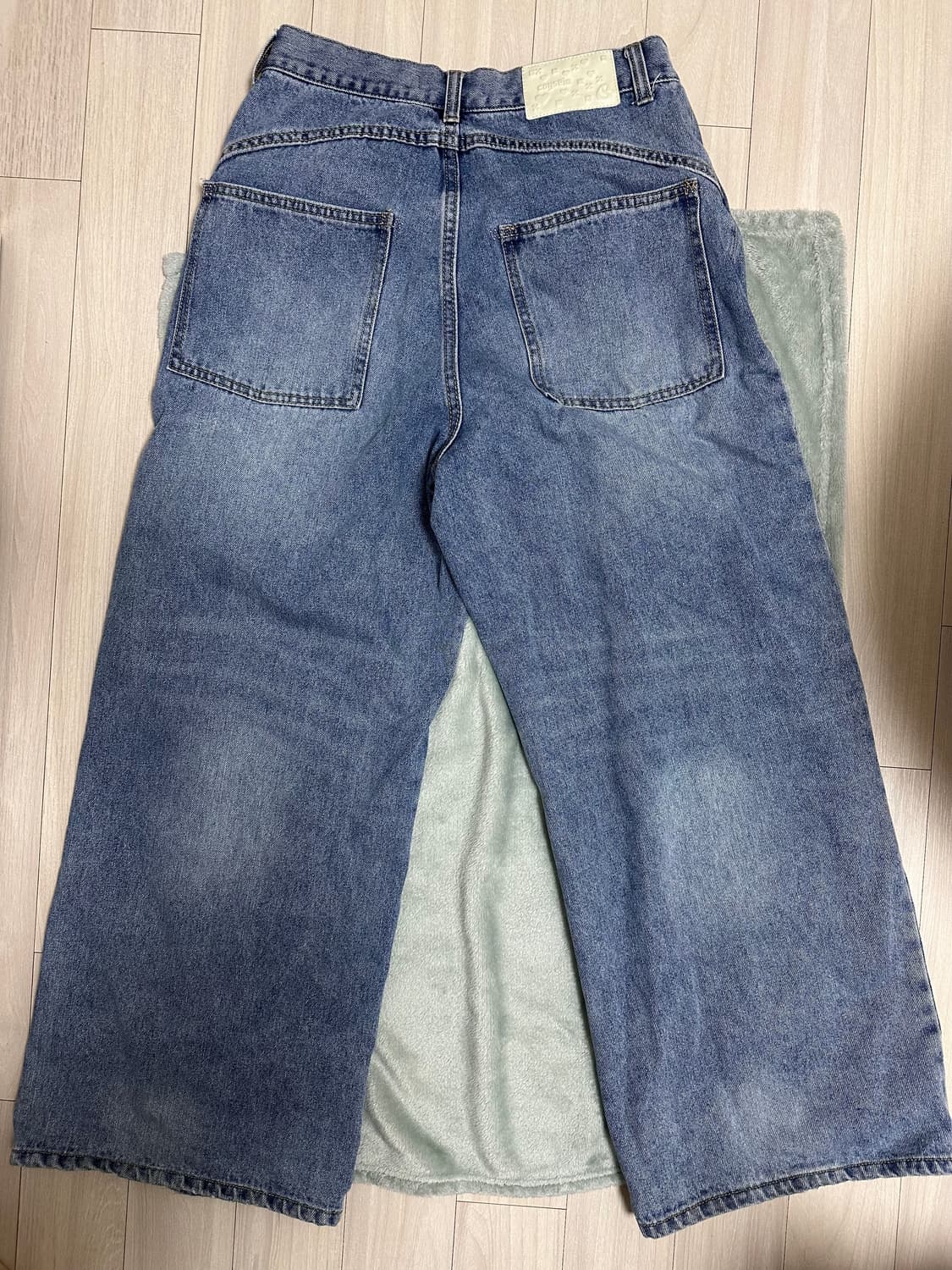 [1] 코이세이오 W 스티치 데님 팬츠 블루 상품이미지7