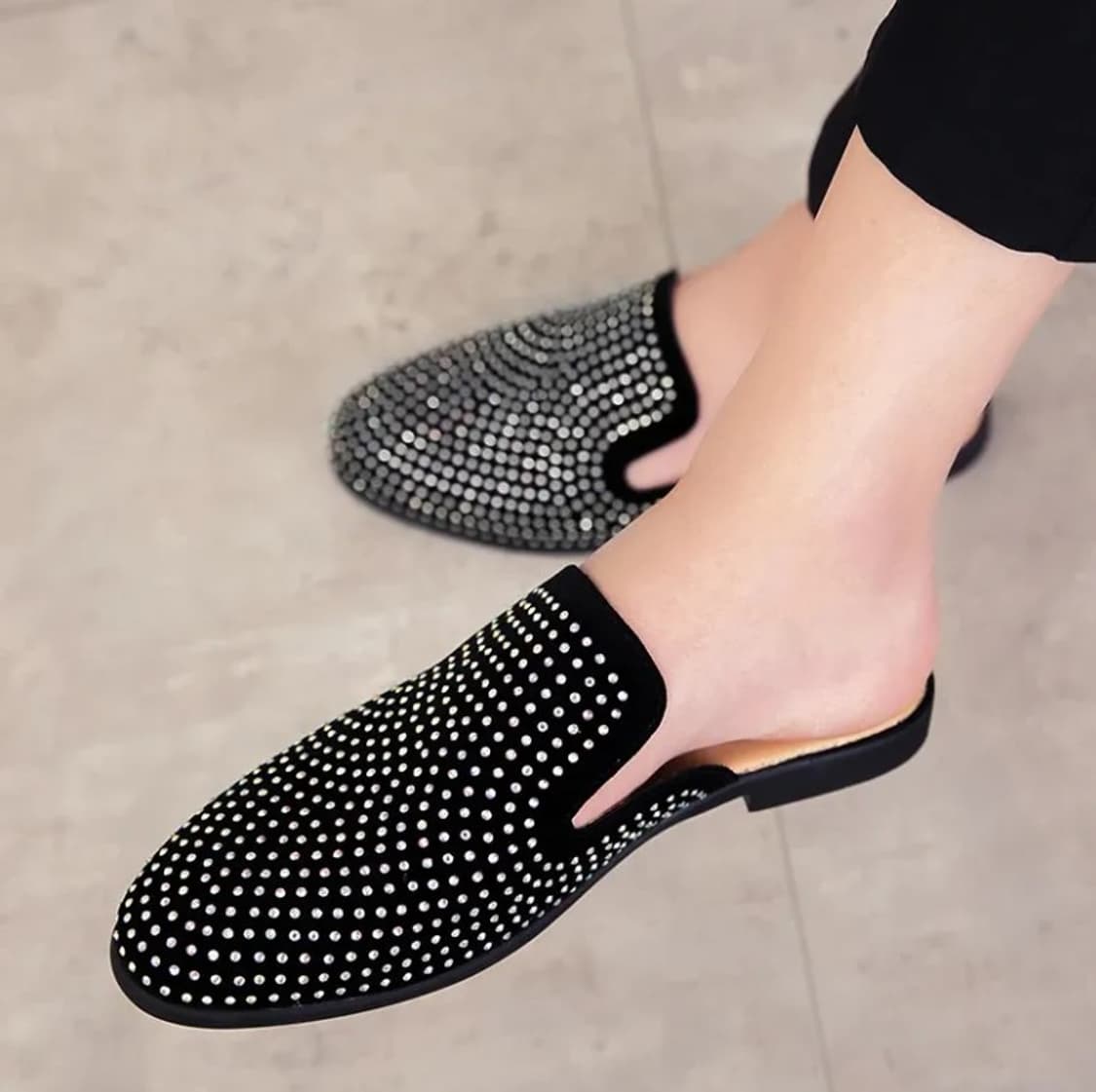 라인스톤 뮬 슬리퍼(새상품) 상품이미지4