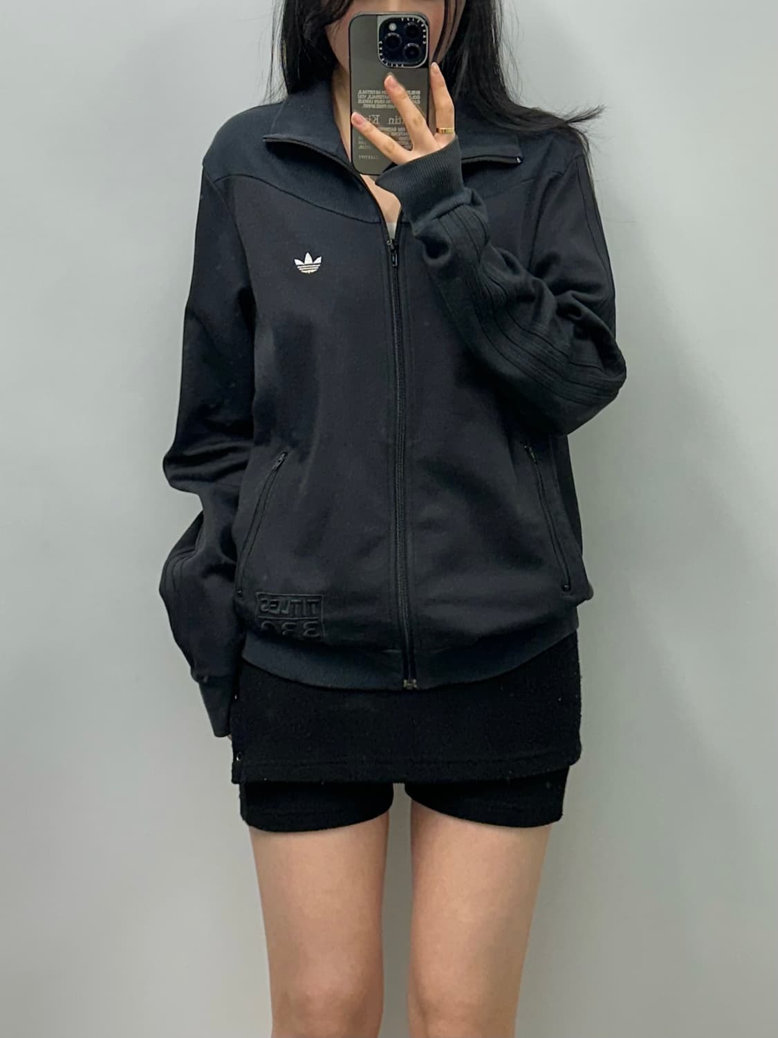 아디다스 블랙 트랙탑 져지 상품이미지1