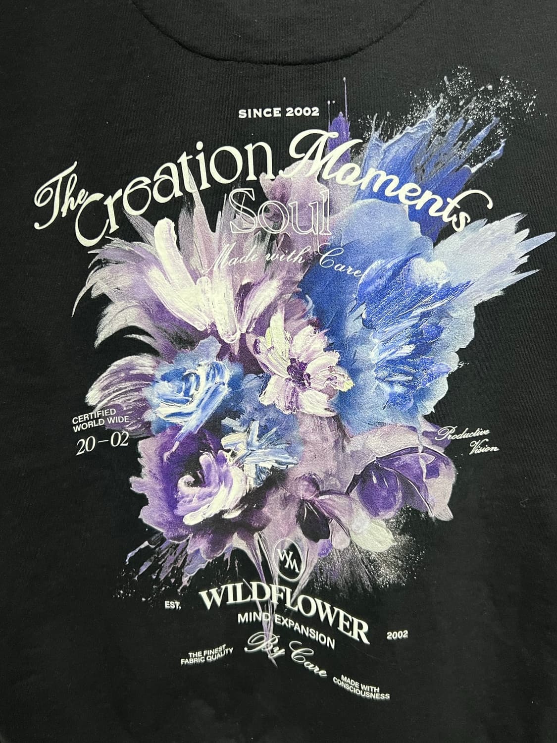 [정품] 25SS 50size 우영미 플라워 다잉 후드 블랙 상품이미지3