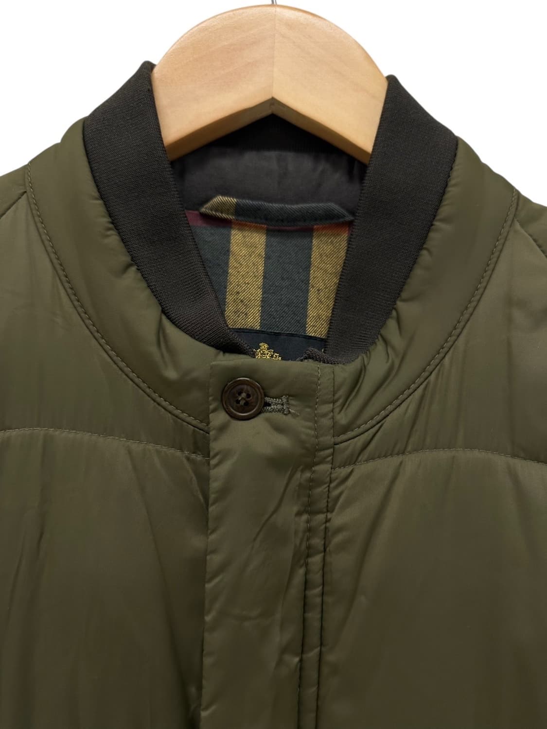 바버 화이버다운 경량패딩 카키 (L)  상품이미지3