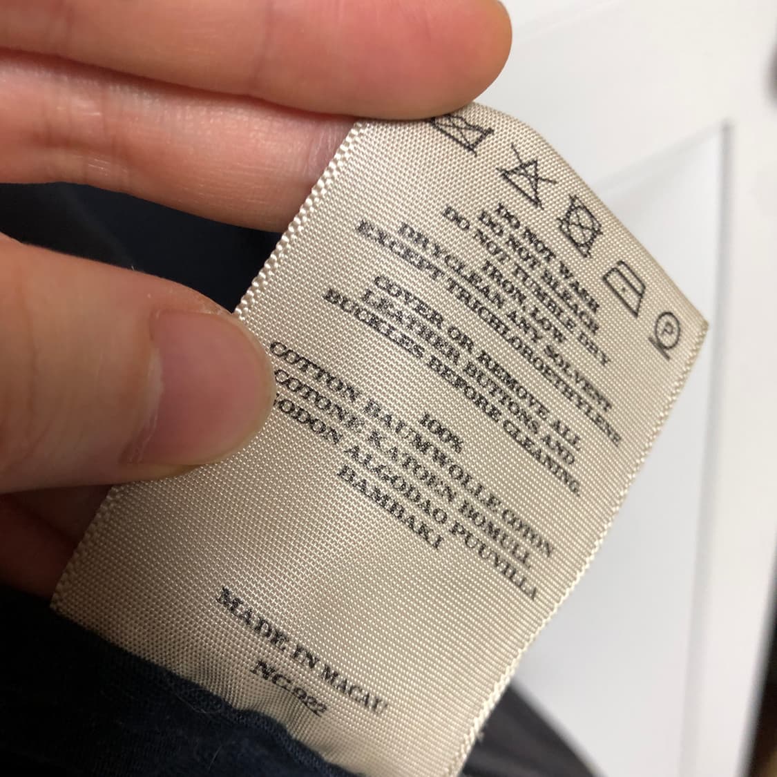 버버리 블루종 자켓 스윙톱 네이비 상품이미지7