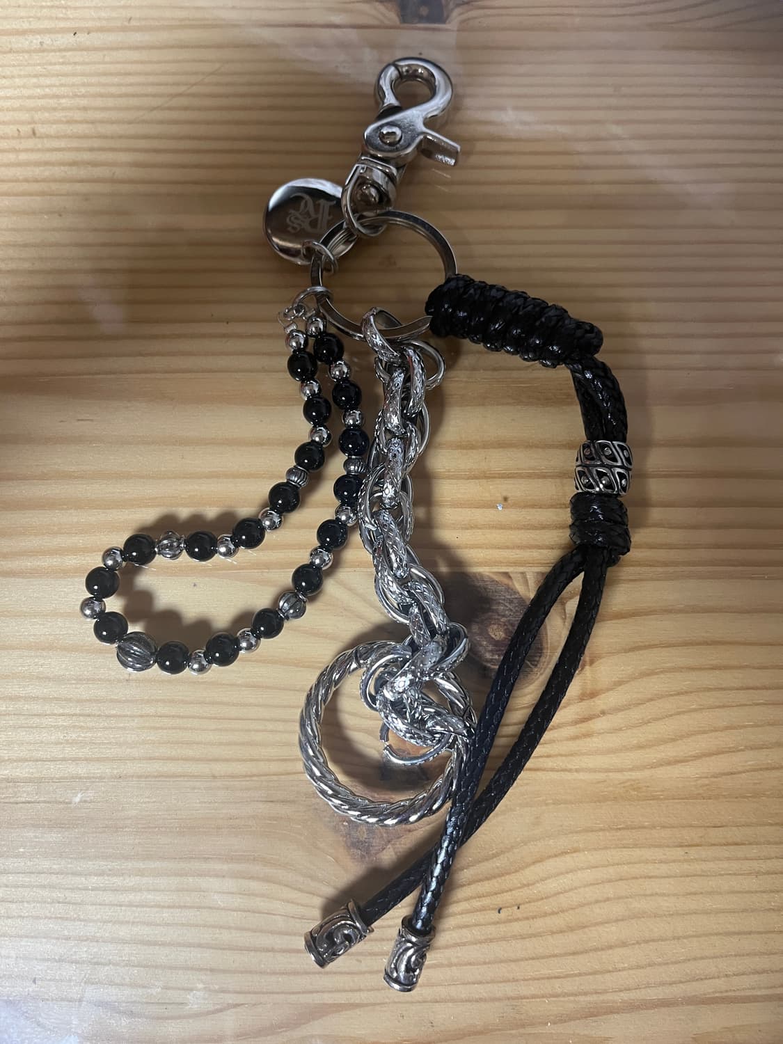 RSSC BEADS CHAIN KEYRING BLACK 알에스레스씨키링 상품이미지1