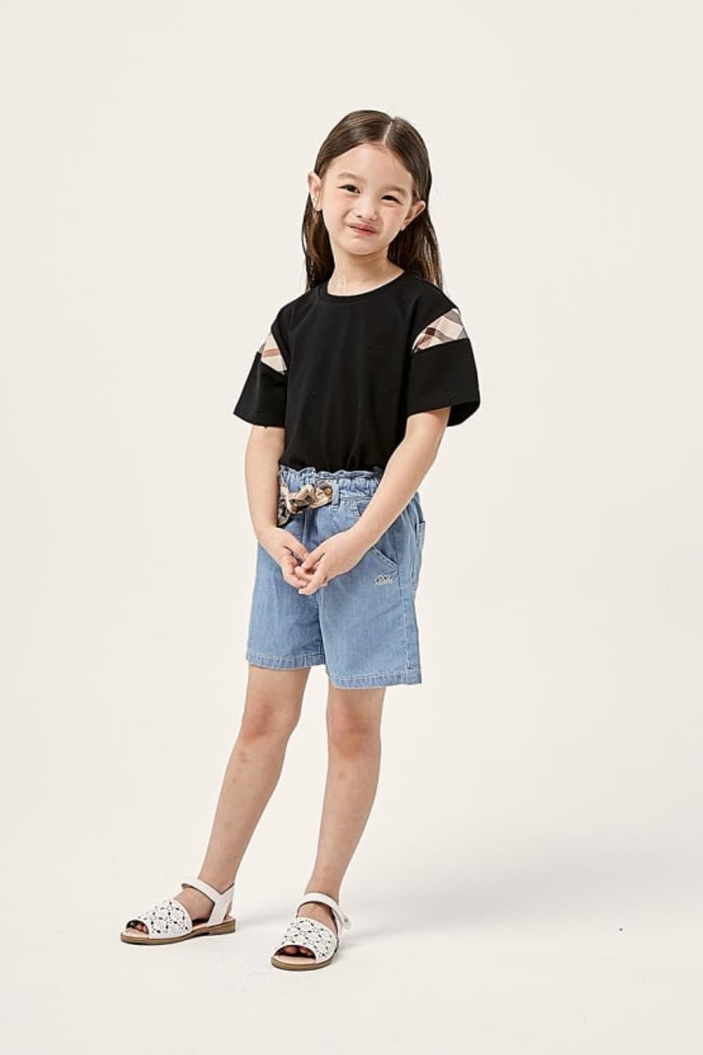 [무료배송][165]닥스 키즈 체크 배색 반팔티 상품이미지9