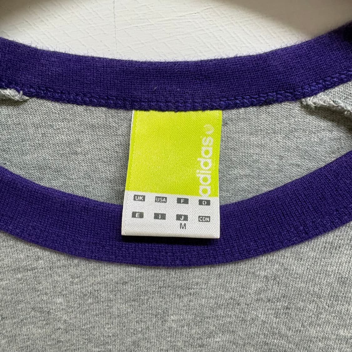 ADIDAS 아디다스 그레이 삼선 롱 슬리브 M JPN 상품이미지3