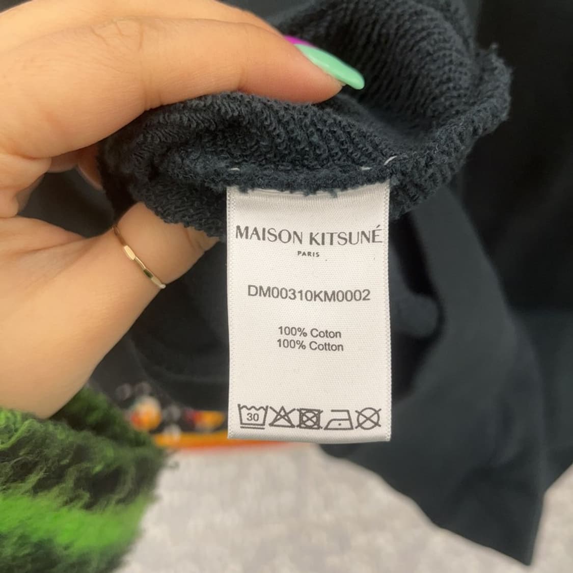 메종키츠네 빈티지 폭스패치 맨투맨 스웻셔츠 XL C07240 상품이미지6