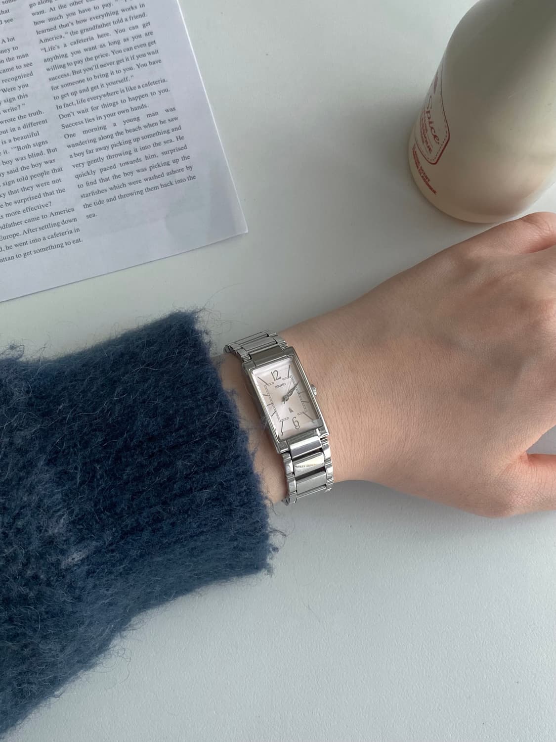 Seiko 세이코 lk 루키아 스퀘어 쿼츠 핑크 레이디스 상품이미지8