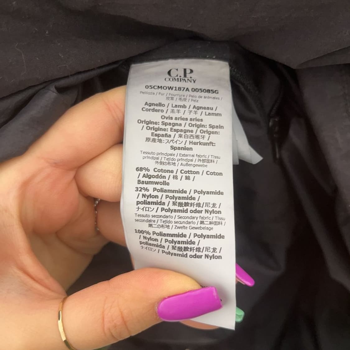 씨피컴퍼니 50Fili 렌즈와펜 다운 미디 패딩 자켓 XL C07261 상품이미지6