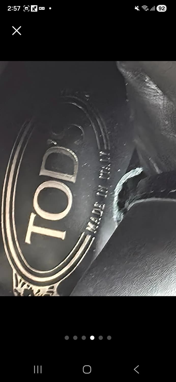 타이틀: Tod’s 토즈 블랙 소가죽 버클 부츠 36 (굽 8cm) 상품이미지4