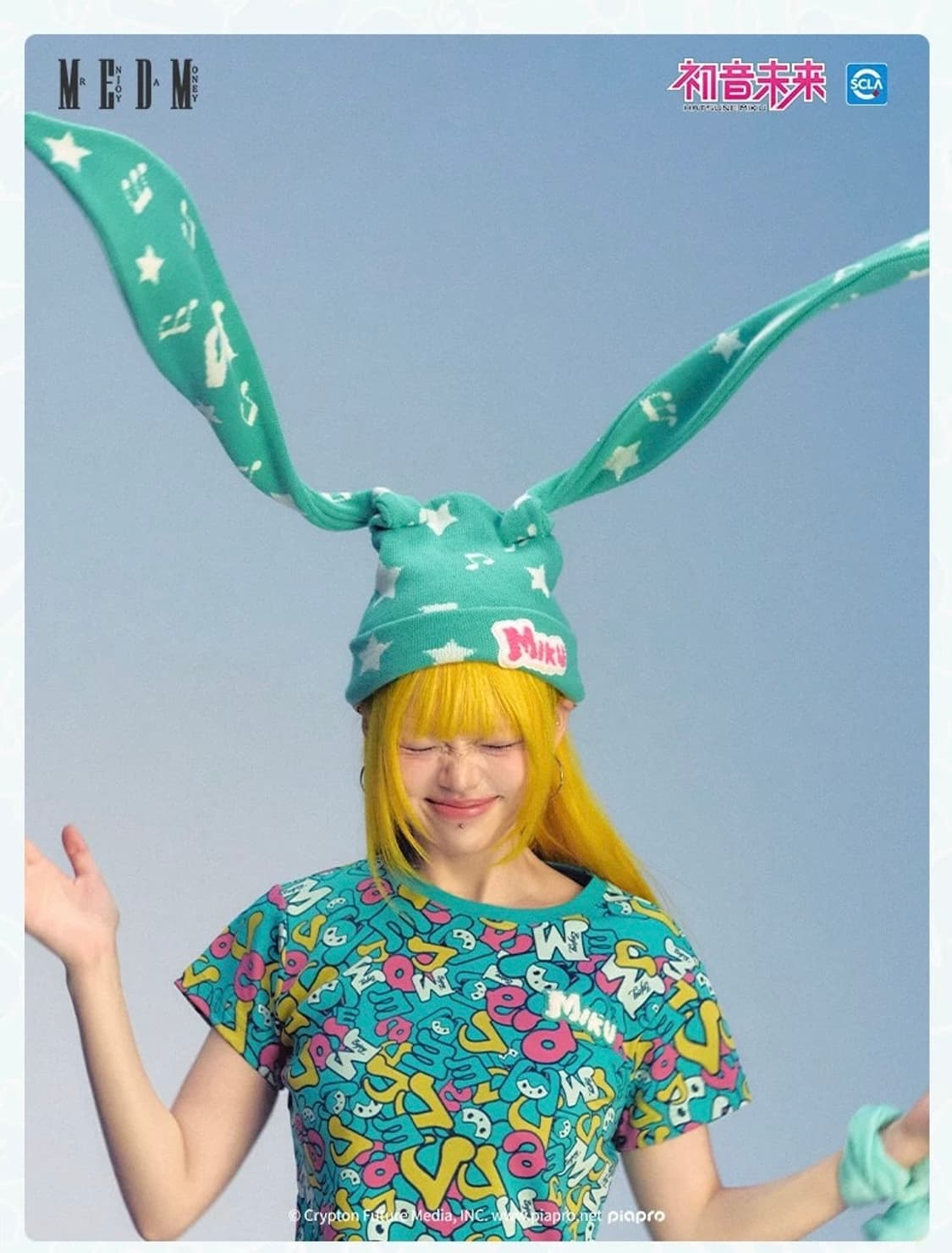 MEDM 하츠네미쿠 트윈테일 니트 비니 상품이미지3