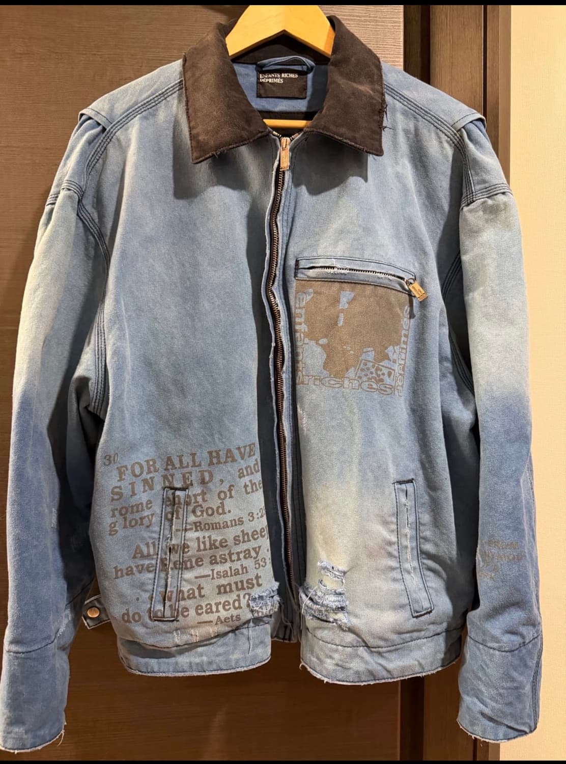 ERD 디스트레스 캔버스 워크 자켓 M (새상품급) 상품이미지1