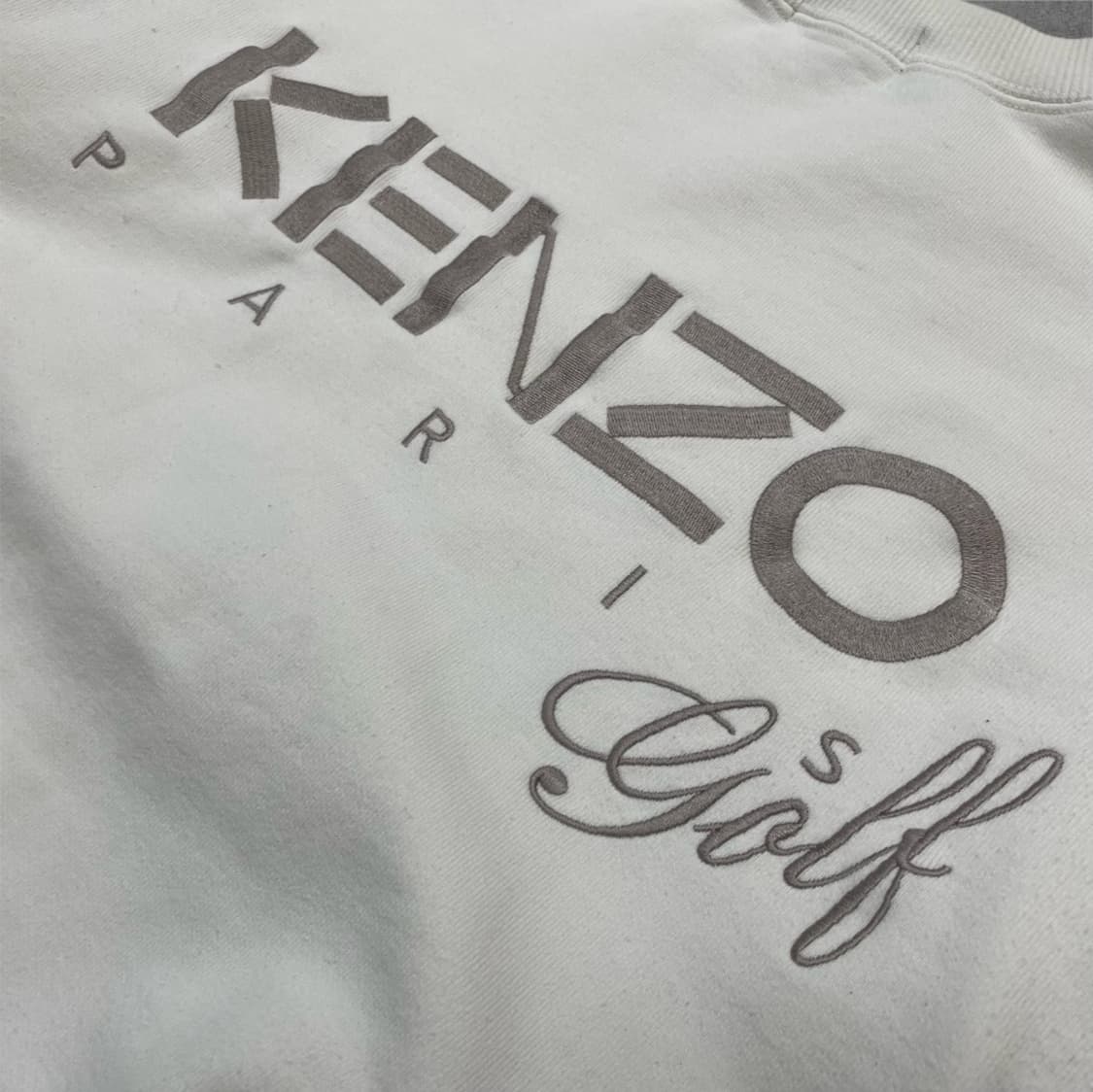 겐조 골프 Kenzo 크림 빈티지 빅로고 자수 맨투맨 3 상품이미지8