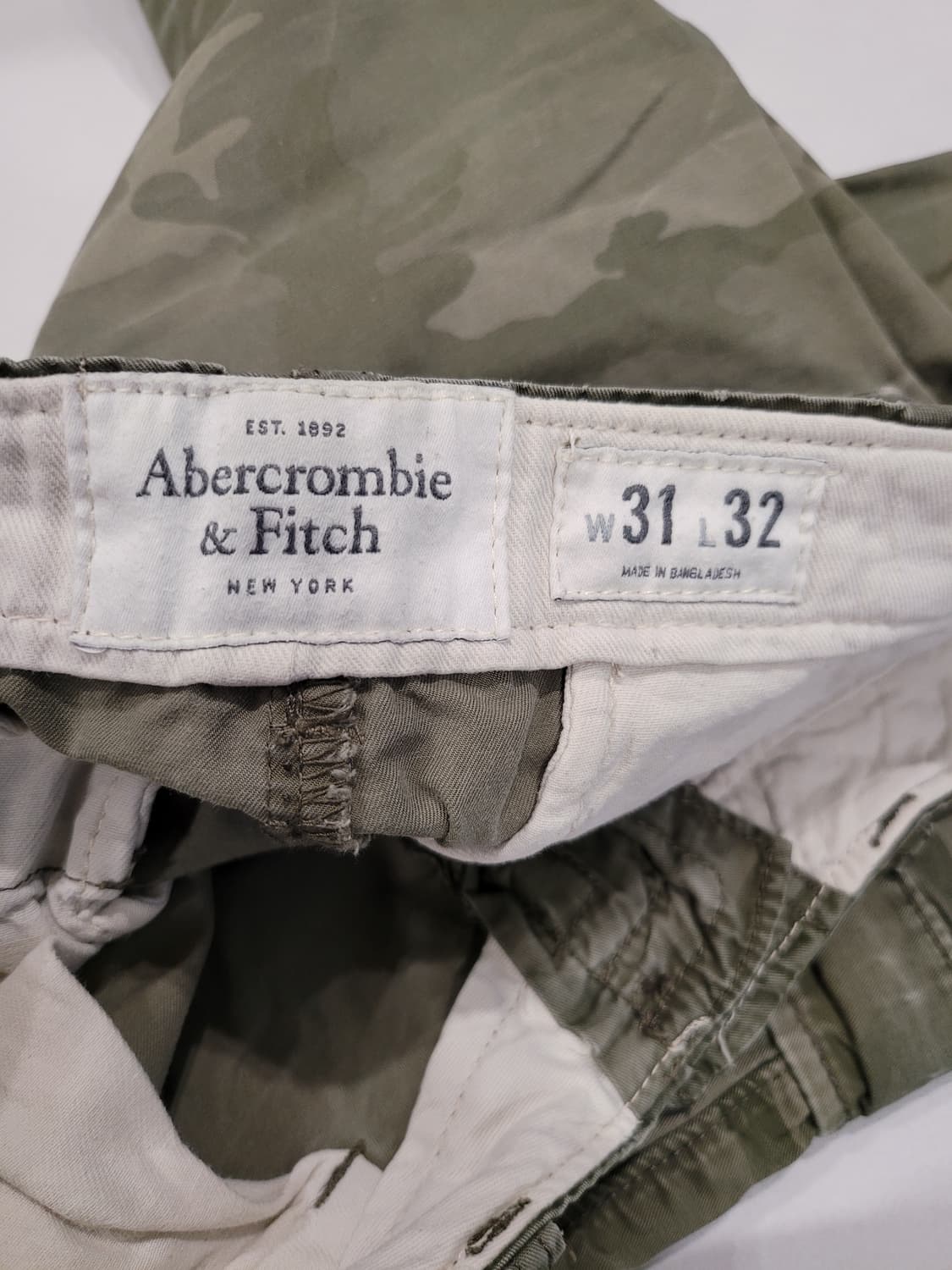 하와이에서 온 빈티지 감성 🌴 아베크롬비 카모 카고 팬츠 (W31) 상품이미지5
