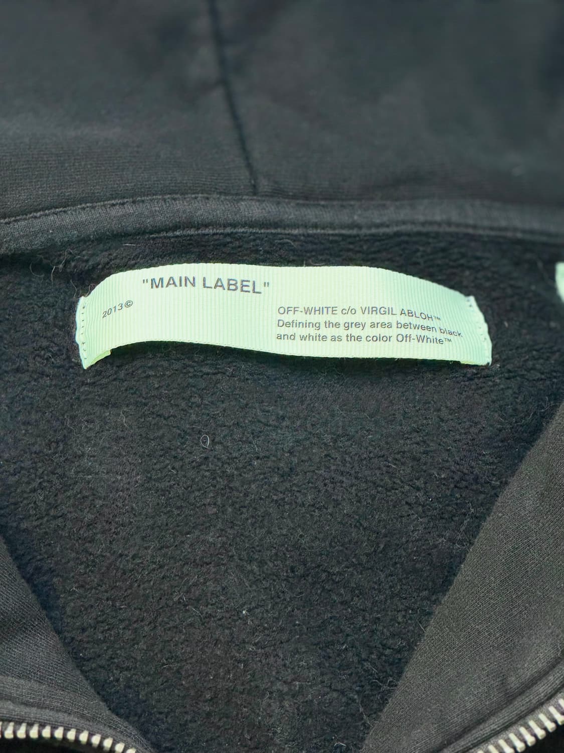 Off-white 오프화이트 멀티패치 오버핏 블랙컬러 후드집업 상품이미지9