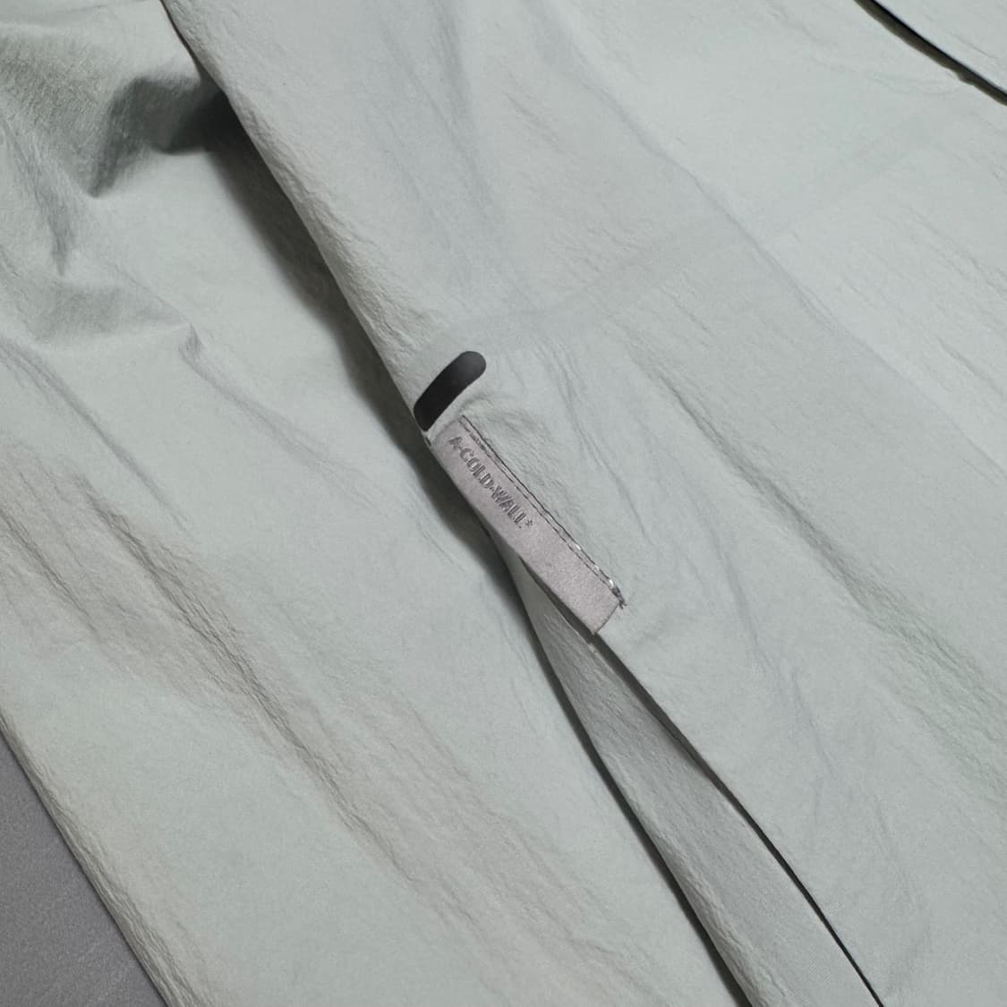 어콜드월 라이트그레이 나일론 폴리우레탄 테크니컬 더블 집업 셔츠 자켓 상품이미지5