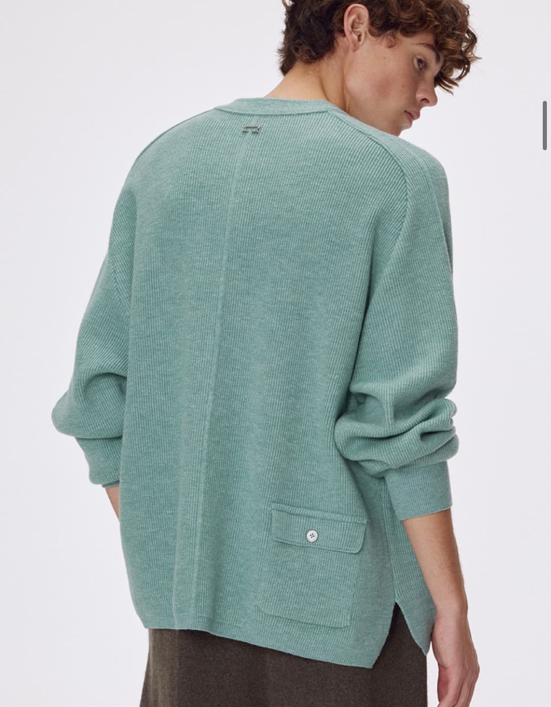 우마뭉 라운드넥 가디건 민트 M 상품이미지4