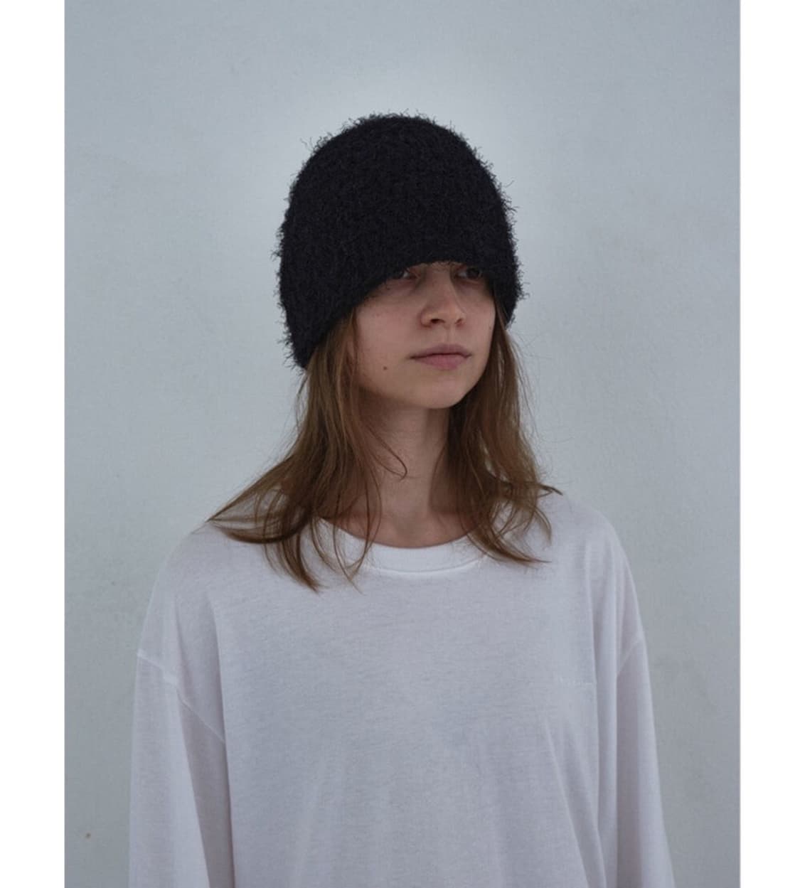 낫띵에브리띵 Hairy Beanie In Black 상품이미지1
