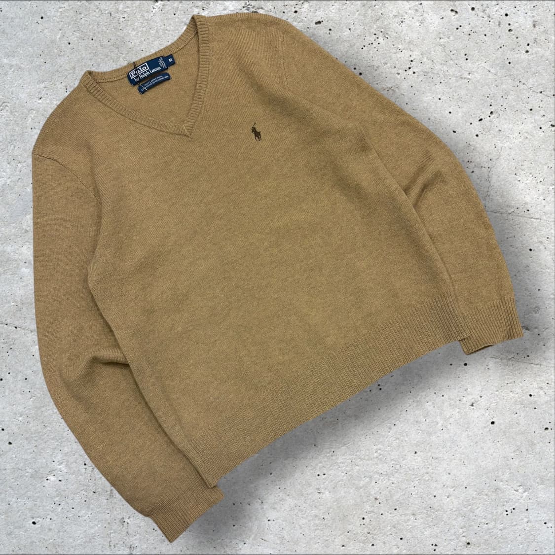 [M] 폴로 랄프로렌 램스울 브이넥 니트 베이지 D532 상품이미지1