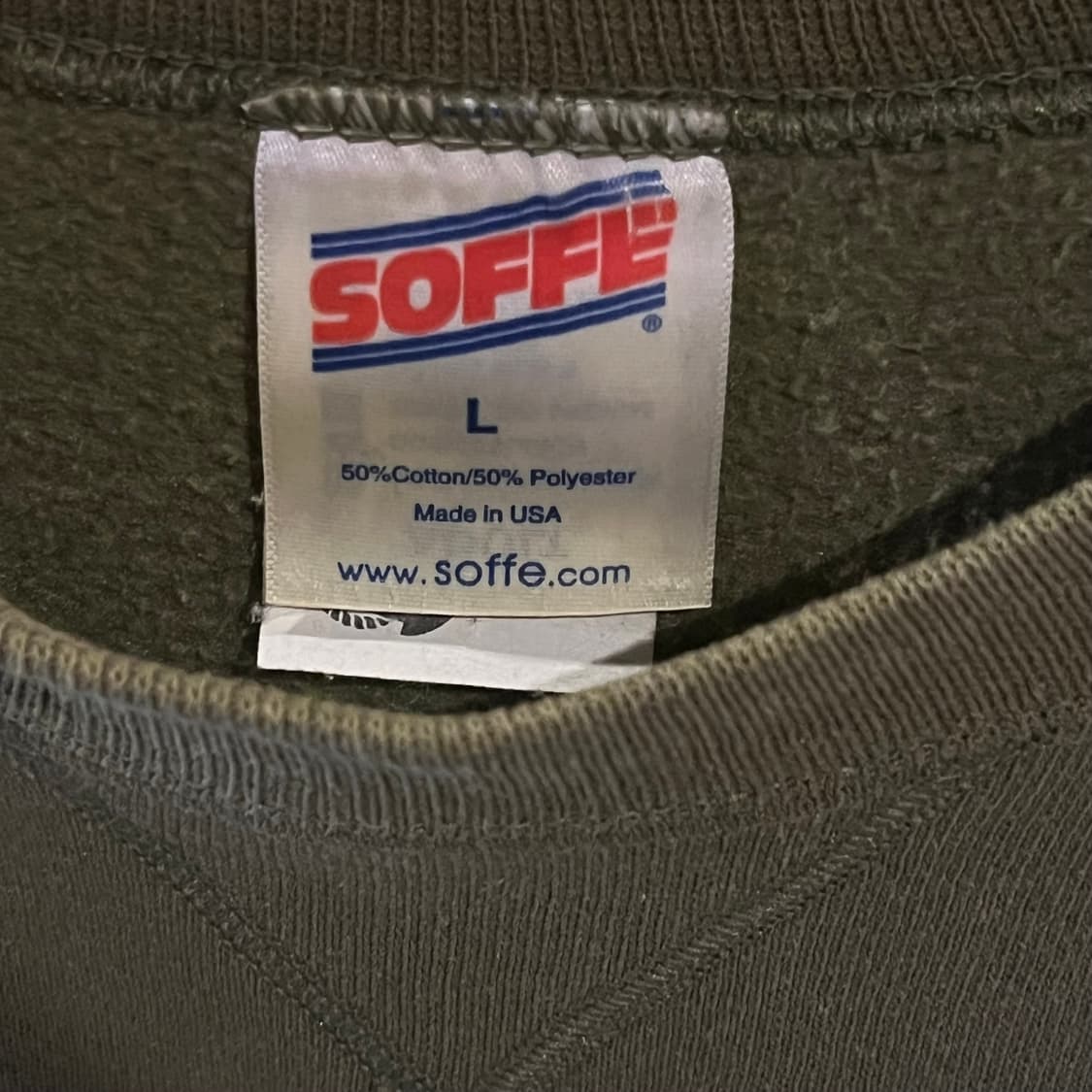 90‘s USMC 오리지널 미 해병 카키 스웻셔츠  상품이미지6