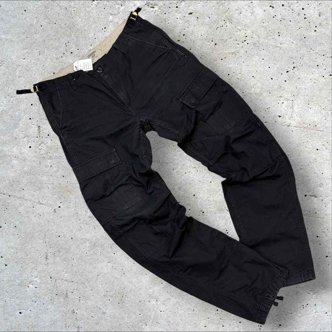 [31x32] 칼하트 wip 에비에이션 블랙 카고 바지 B261 상품이미지2