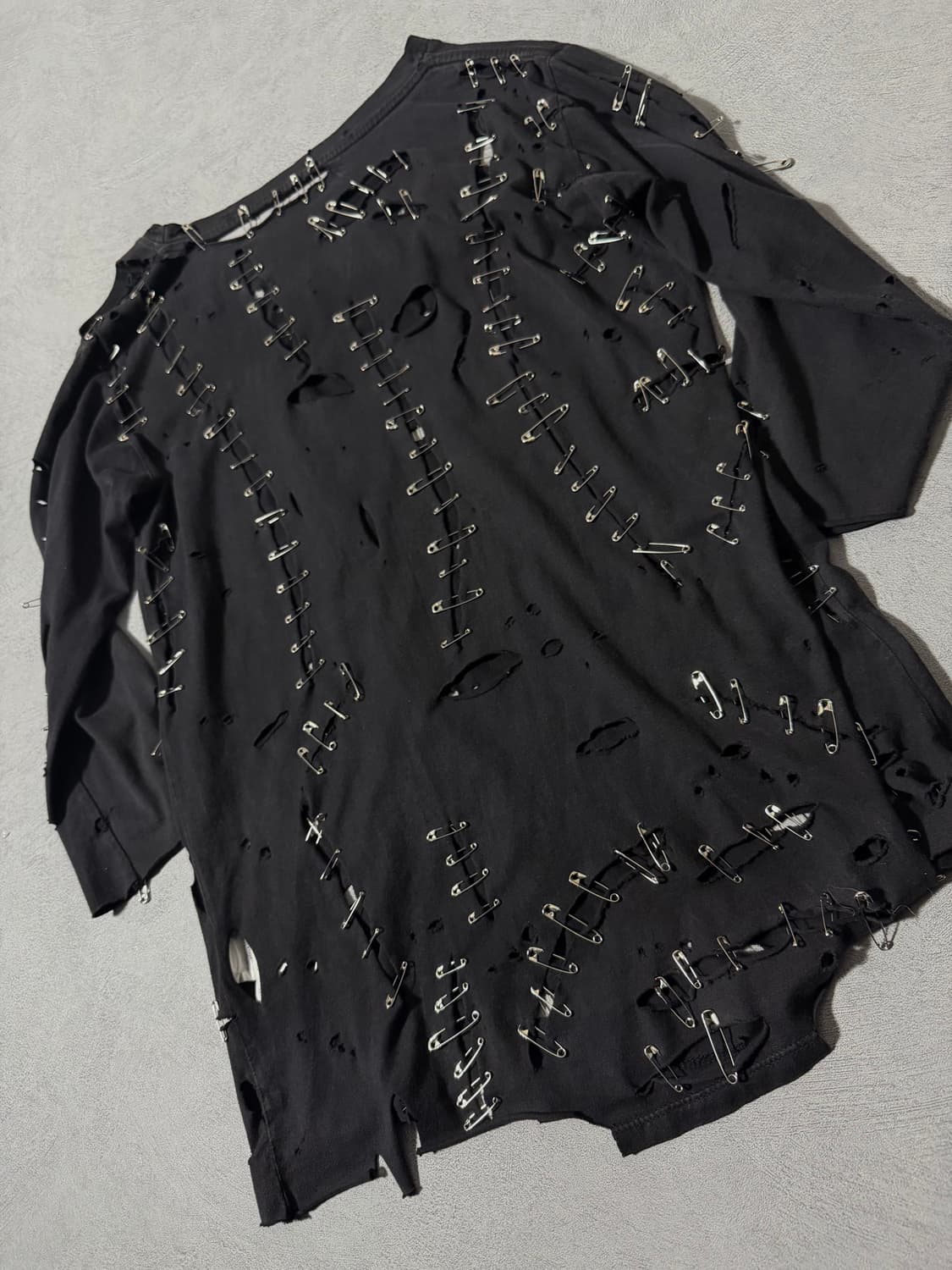 Balmain 11SS safety Pin funk shirt 상품이미지5