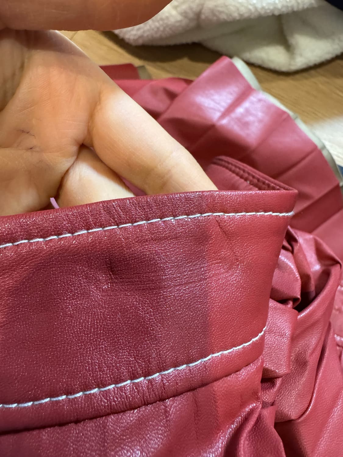 system 시스템 레더 스커트 상품이미지5